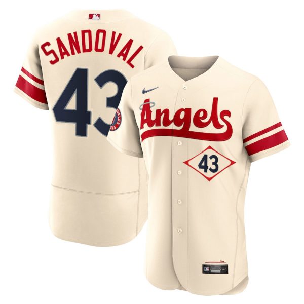 Angels 43 Patrick Sandoval Cream 2022 City Connect Flexbase Jersey Dzhi,We sell and wholesale Angels 43 Patrick Sandoval Cream 2022 City Connect Flexbase Jersey Dzhi on line form chian!